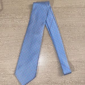 PAUL STUART Men's Italian 100% Silk Tie - Blue